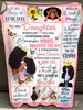 Black Pride To Black Daughter Black Girl Magic Sherpa and Quilt Blanket CH Black And Proud 365