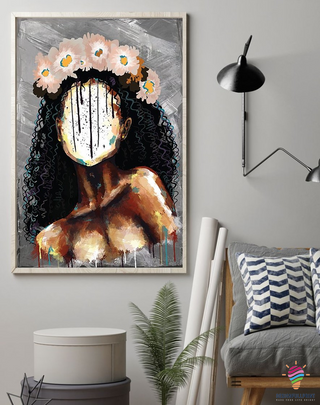 Black Pride Black Women Flowers Black Queen Black People Canvas CH Poster Black Pride  Blackity Black Black