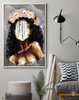 Black Pride Black Women Flowers Black Queen Black People Canvas CH Poster Black Pride  Blackity Black Black