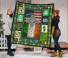 Irish Shop Irish By Blood American By Birth Sherpa and Quilt Blanket CH