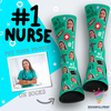 Gifts For Nurses Custom Personalized #1 Nurse Number 1 Nurse Crew Socks HG Gifts For Cat Lovers Gifts For Dog Lovers