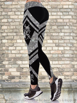 Gift For Horse Lover Horse Glitter High Waisted Legging HG