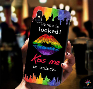 Pride Gift For LGBT Kiss Me To Unlock LGBT Phone Case NHD