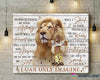 Lion I Can Only Imagine Horizontal Poster LN Surrounded By Your Glory Poster