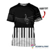 Music Note Hoodie Black And White Hoodie 3D All Over Printed Clothes Long Sleeve Shirt T shirt Bomber Shorts Men Tank Top HG