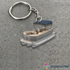 Pontoon Boat Custom Keychain Pontoon Lovers Personalized HG