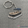 Pontoon Boat Custom Keychain Pontoon Lovers Personalized HG
