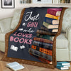 Just A Girl Who Loves Books Blanket Blanket HG