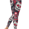 Skull Red Leggings - designfullprint