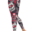 Skull Red Leggings - designfullprint