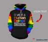 Pride Gift For LGBT LGBT Human Beings 100 Organic Colors May Vary Personalized Pullover/Zipup Hoodie and Long Sleeve Shirt US Unisex Size Lgbt Sweatshirt LGBT Hoodie