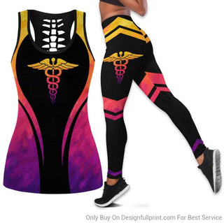 Medical Tank Top And Leggings Set