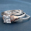 Luxurious Cubic Zirconia Rose Gold Skull Ring