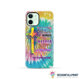 Gift For Christian Tie Die Way Maker Christian Jesus Phone Case HG