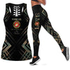 Marine Girl Tank Top And Leggings Set