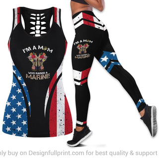 Gift For Mom Marine Mom Tank Top and Leggings Set Mother Day Gift HG