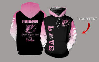 Fishing Gifts Gift For Mom Fishing Mom Personalized US Unisex Size Hoodie Mother Day Gift