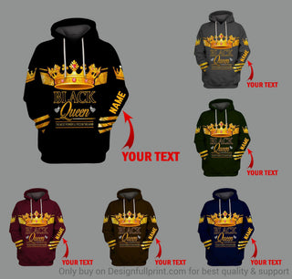 Black Pride Multicolor Black Queen Most Important Piece In The Game Personalized Unisex Hoodie Black And Proud 365
