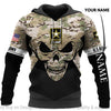 Skull Gift Gift For Army Personalized Camo Couple Skull Couple Sweater Hoodies