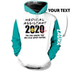 Personalized HEALTHCARE WORKERS 2020 TEAL SLEEVES US Unisex Size Hoodie