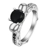 Trendy Zircon Rose Gold Skull Rings