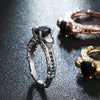 Trendy Zircon Rose Gold Skull Rings