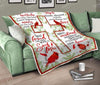 Cardinals Bird Love Angle In Heaven Message From Heaven Blanket HG Memorial Gifts