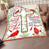Cardinals Bird Love Angle In Heaven Message From Heaven Blanket HG Memorial Gifts