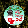 Pug Asked Ornament LH