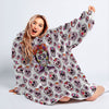 Halloween Gifts Gift For Skull Lover Sugar Skull Wearable Blanket