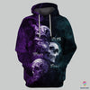 Skull Gift Skull Smoke Faith Hope Love US Unisex Size Hoodie CH