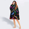 Gift For Shark Lovers Colorful Ocean And Sharks Snug Hoodie For Teens And Adults