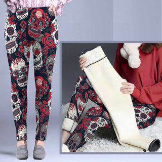 Skull Gift For Skull Lovers Sugar Skull Leggings Fleece Leggings