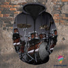 Premium Unique Drummer Zip Hoodie Ultra Soft and Warm HG