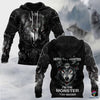 Gift For Wolf Lover Personalized Wolf Im Not The Hero You Wanted Im The Monster You Needed All Over Printed Clothes Long Sleeve Shirt T shirt Shorts Men Tank Top HG