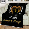 Forever And Always  Anniversary Gift For Husband Gift For Wife Sherpa Throw Blanket HG