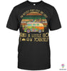 Gift For Hippie Hippie Car Im Mostly Peace Love And Light Black TShirt CH