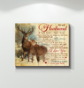 Deer Canvas To My Husband I Love You Forever And Always