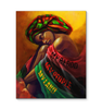 Black Pride Patriot Beautiful Gorgeous Black Woman Wall Art Canvas PA