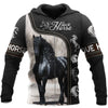 Gift For Horse Lover Love Horse 3D All Over Printed Shirts Black