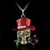 Skull Flower Crystal Necklace