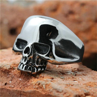 Skull Head Stainless Steel Punk Style Ring