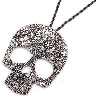 Vintage Skull Gothic Pendant Bib Statement Retro Choker Charm Necklace