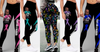 Multi-Color Ribbon Awareness Fight Like A Warrior Melanin Cancer Awareness Premium Leggings