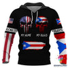 Gift for American My Home Puerto Rican My Blood Unisex T Shirt or Hoodie LN