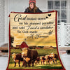 Farmer Cow Country Side Blanket Blanket HG Gift For Farmer