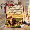 Farmer Cow Country Side Blanket Blanket HG Gift For Farmer