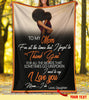 Gift For Mom To My Mom Blanket Daughter to Mom Black Mom Custom Blanket HG mother daughter quotes