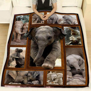 Gift For Elephant Lover Love Elephant Cute Elephants Blanket HG