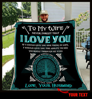 Gift For Mom Gift For Viking Lover Personalized Viking Blanket Gifts For My Wife Gift To Wife Anniversary Christmas Gifts For Wife Custom Blankets Personalized Blankets HG
